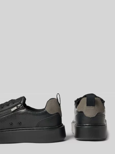 Sneakersy z bocznym zamkiem błyskawicznym Hugo czarne