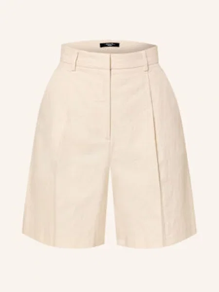 Weekend Max Mara Bermudy Ecuba Écru beżowe