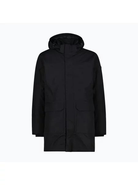 Мъжко водоустойчиво яке CMP Parka Zip Hood black черно