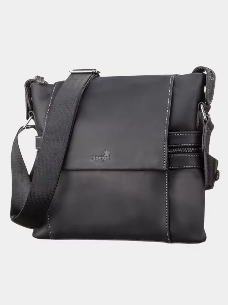 Кожаная сумка Shvigel черная