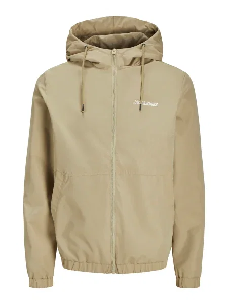 JACK & JONES Prehodna jakna JWHMASH temno bež bela