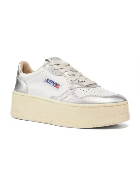 Sneakersy Autry na platformie białe