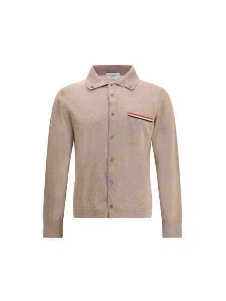 Kardigan Thom Browne wełniany beżowy