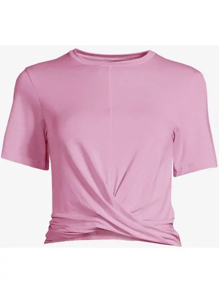 Koszulka Casall Delight Short Wrap krótki rękaw 38 różowa