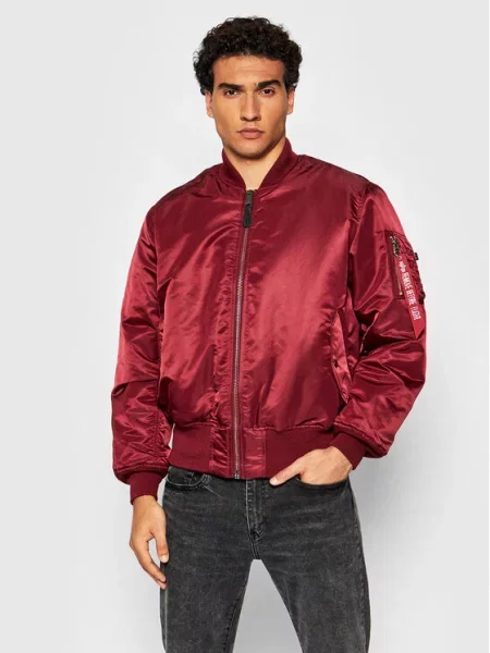 Bomber jakna Alpha Industries rdeča