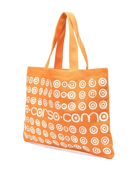Geantă shopper 10 Corso Como cu imagine portocaliu