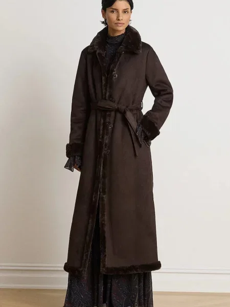 Lauren Ralph Lauren kabát dámský hnědý