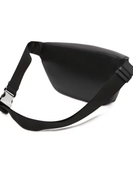 Cu centură curea Karl Lagerfeld din piele negru