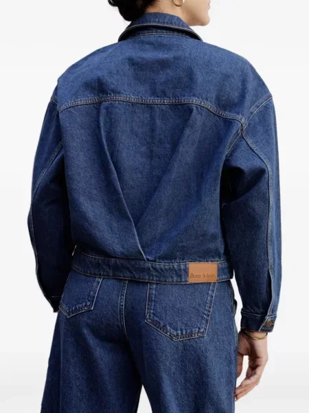 Decupat vestă denim Soeur Et Frères albastru