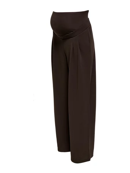 Only Maternity Pantaloni OLMBANG ciocolatiu