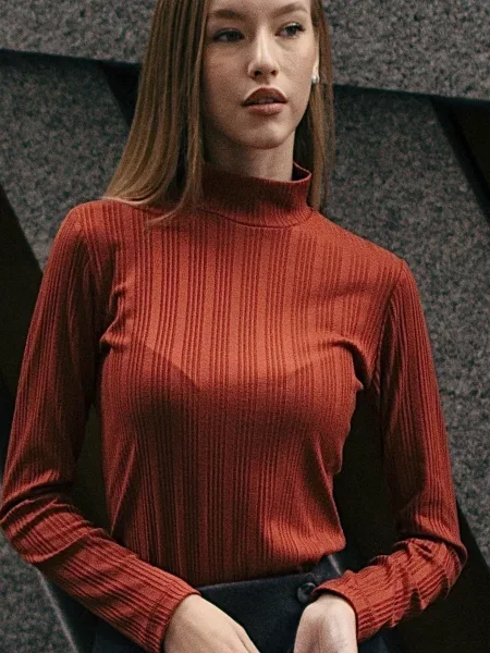 Водолазка LadyLike текстиль бордовий