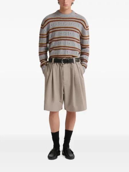 Pantaloni scurți Marni din canvas gri