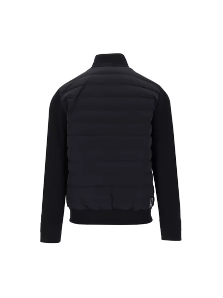 Kurtka puchowa Emporio Armani wełniana niebieska