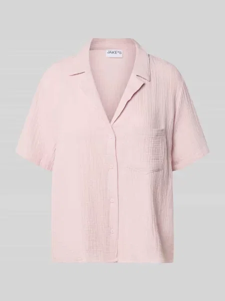 Góra od piżamy o kroju relaxed fit z brustaszą Jake*s Casual różowa
