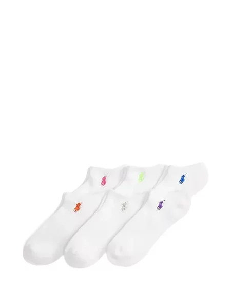 Șosete Ralph Lauren Collection cu broderie alb