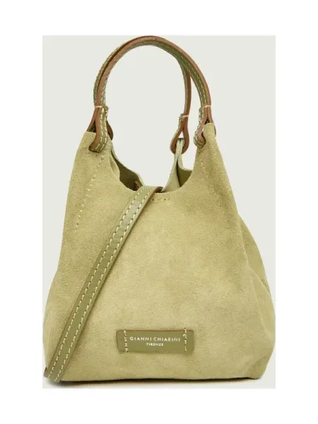 Geanta hobo Gianni Chiarini din piele verde