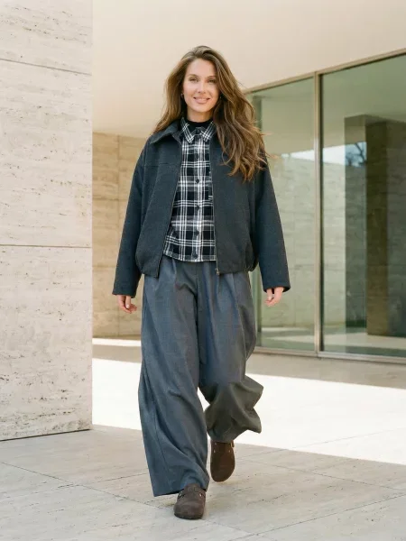 Палаццо Seventeen бавовна/віскоза сірий