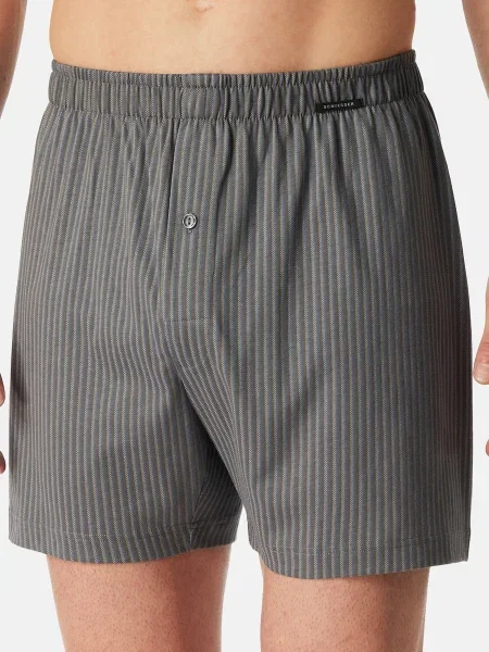 SCHIESSER Boxeralsók Basic szürke fekete