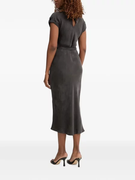 Cu centură rochie midi Guess negru