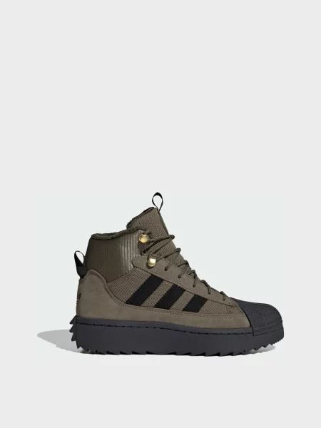 Детские ботинки Adidas зеленые