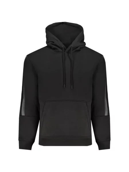 Hanorac cu glugă Calvin Klein Jeans negru