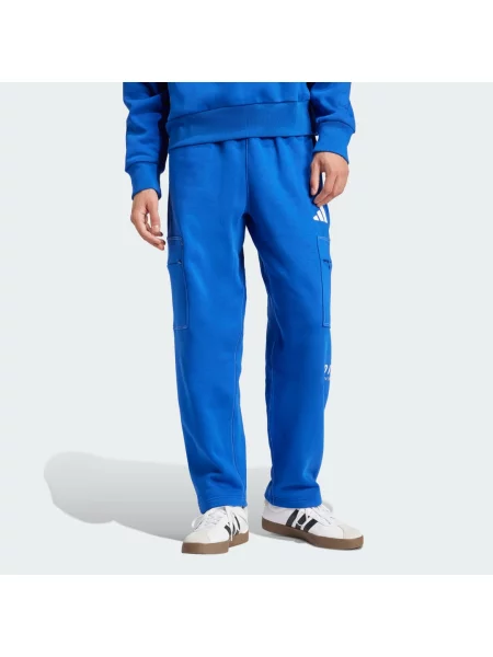 Spodnie cargo Adidas polarowe białe