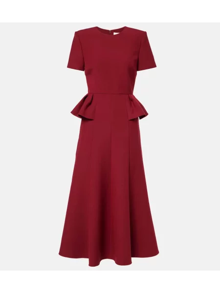 Midi obleka Roland Mouret bordo