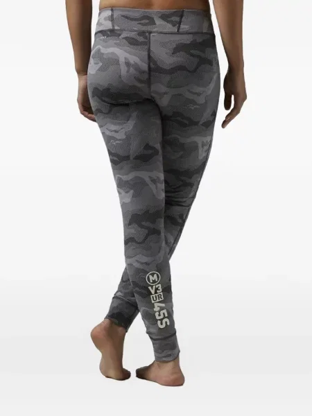 Leggings Reebok cu imagine gri