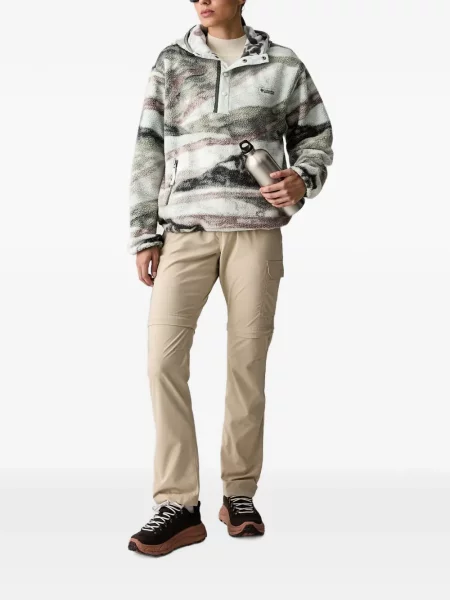 Fleece hoodie Columbia με σχέδιο λευκό