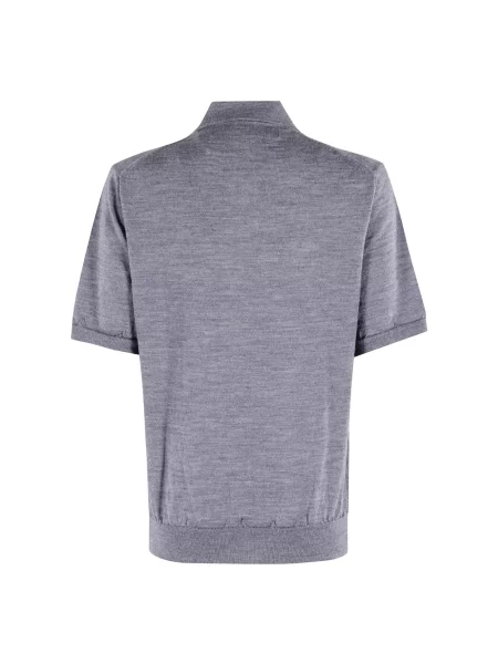 Koszulka polo Comme Des Garcons Play wełniana szara