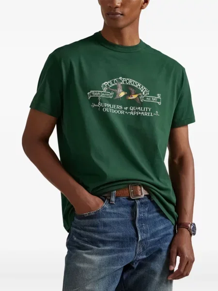 Kratak samt polo majica Polo Ralph Lauren s vezom crna