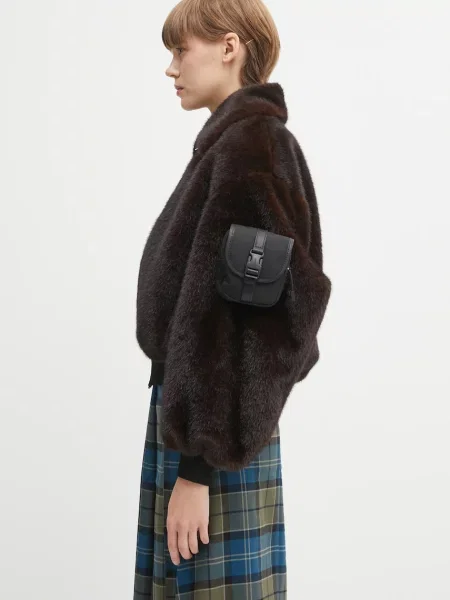 Jakna Coperni Faux Fur Bomber rjava