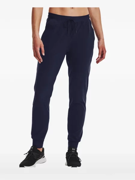 Pantaloni Under Armour alergare cu cordon albastru