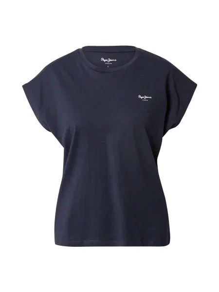 Къс тениска Pepe Jeans синьо