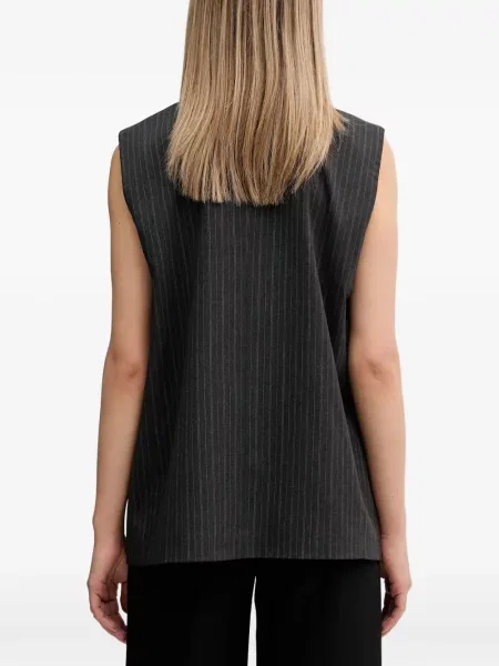 Vestă Sisley cu dungi gri