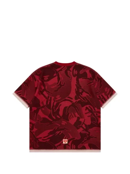 Μπλούζα Aape By *a Bathing Ape® με σχέδιο παραλλαγής κόκκινο