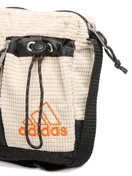 Футбол тениска с дълъг ръкав Adidas на райета мъниста бяло