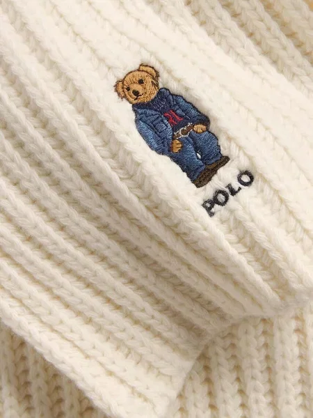 Polo Ralph Lauren szalik wełniany beżowa