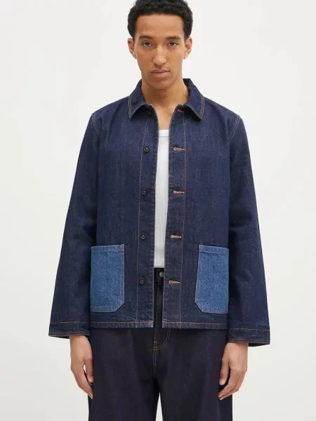 Τζιν μπουφάν A.P.C. Veste Anthonin ανδρικό ναυτικό μπλε