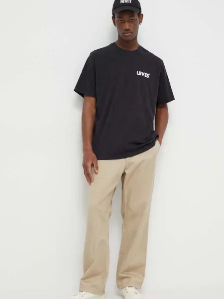 Levi's basic tričko RELAXED FIT TEE černé