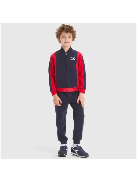 Zestaw dresowy chłopięcy DIADORA JB.TRACKSUIT FZ HOOPLA niebieski