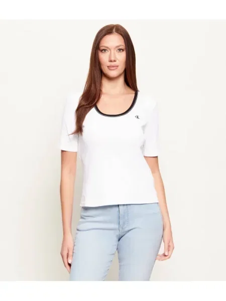 Calvin Klein Jeans Bluză alb