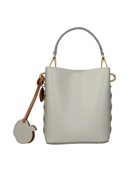 Torebka skórzana Stella Mccartney skórzana szara