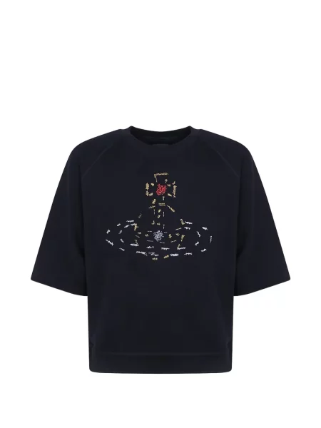 Tricou Vivienne Westwood cu broderie negru