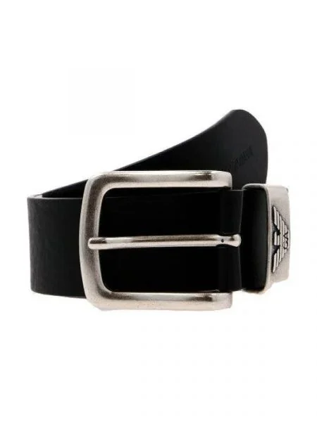 Emporio Armani de piele curea negru