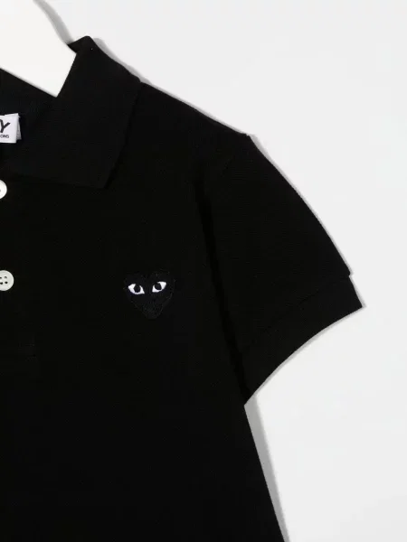 Koszulka polo dziecięca Comme Des Garcons Play czarna