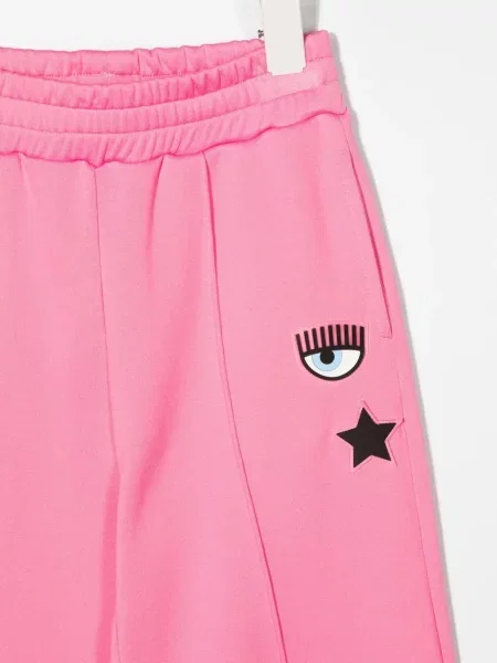 Spodnie dziecięce Chiara Ferragni różowe