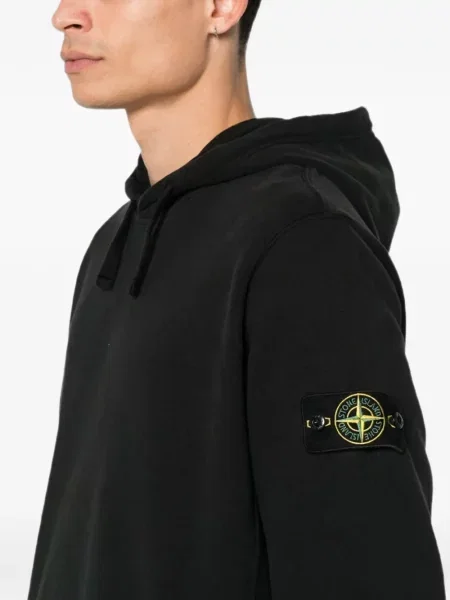 Hanorac Stone Island cu strasuri negru