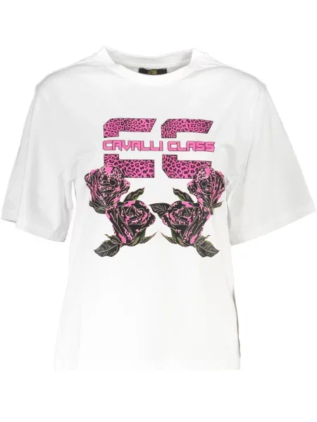 Tricou Cavalli Class alb