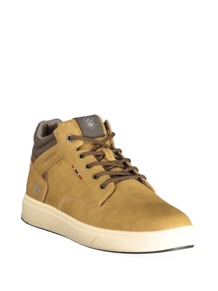 Fűzős csipkés sneaker Lumberjack autogrammal barna